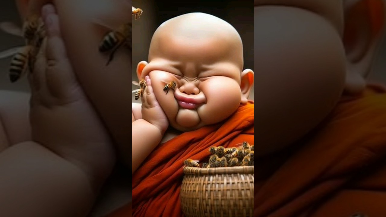 little Monk so cute baby 🌿🌿
