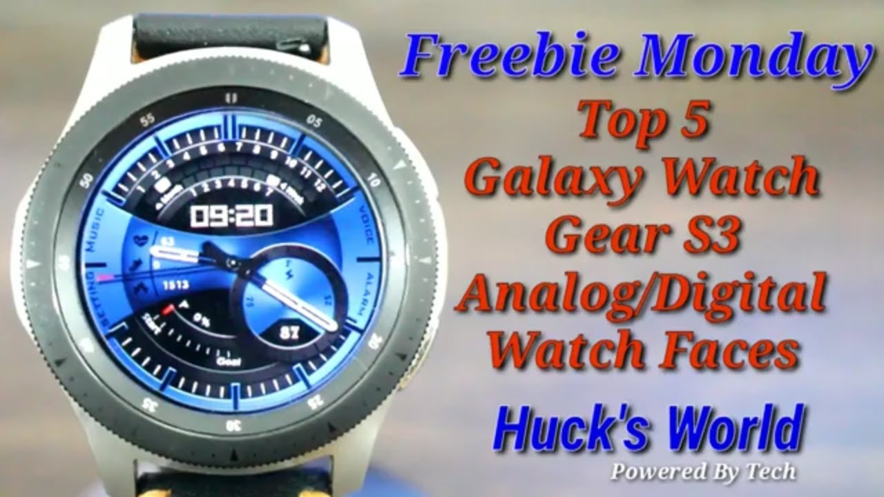 Top 5 Free Galaxy Watch/Gear S3 Analog Watch Face (Freebie Monday)
