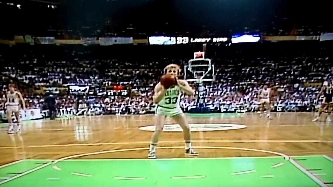 Larry Bird shoots a perfect free throw! YouTube