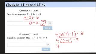 MSA Unit 1 Check In (LT#1&2) KEY