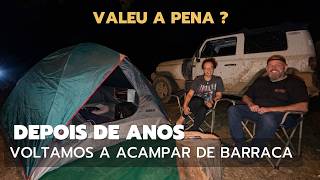 ADEUS CONFORTO DO MOTORHOME? TRILHA DE TROLLER E ACAMPAMENTO DE BARRACA depois de anos!