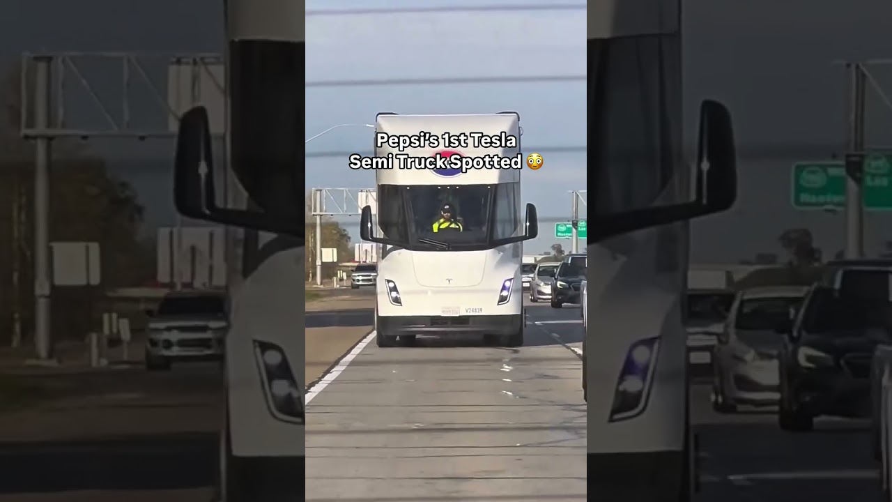 PEPSI'S FIRST TESLA SEMI TRUCK SPOTTED