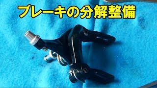 【TEKTRO R312 bike brake Maintenance】【ロードバイク】デュアルビボットブレーキ分解整備