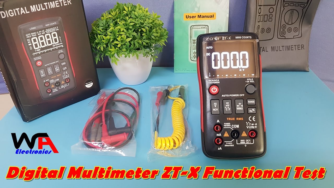 New Digital Multimeter ZT-X 2023 Auto Range All Function Test Review ...