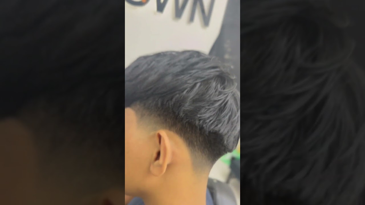 Taper fade X two block haircut 
