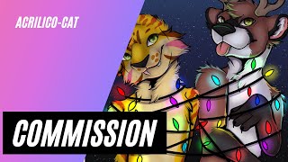 🕷Speedpaint_【FURRYART】_ Christmas YCH/Commission🕷