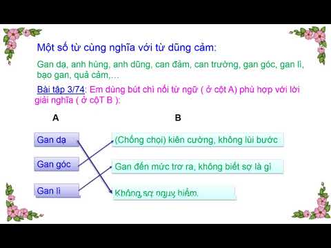 Bài giảng: Mở rộng vốn từ Dũng Cảm- Tuần 26- Lớp 4