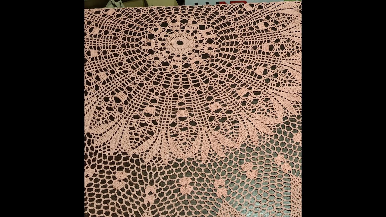 Duży szydełkowy obrus cz.2/8 (rz.21-35)-big doily rows 21-35