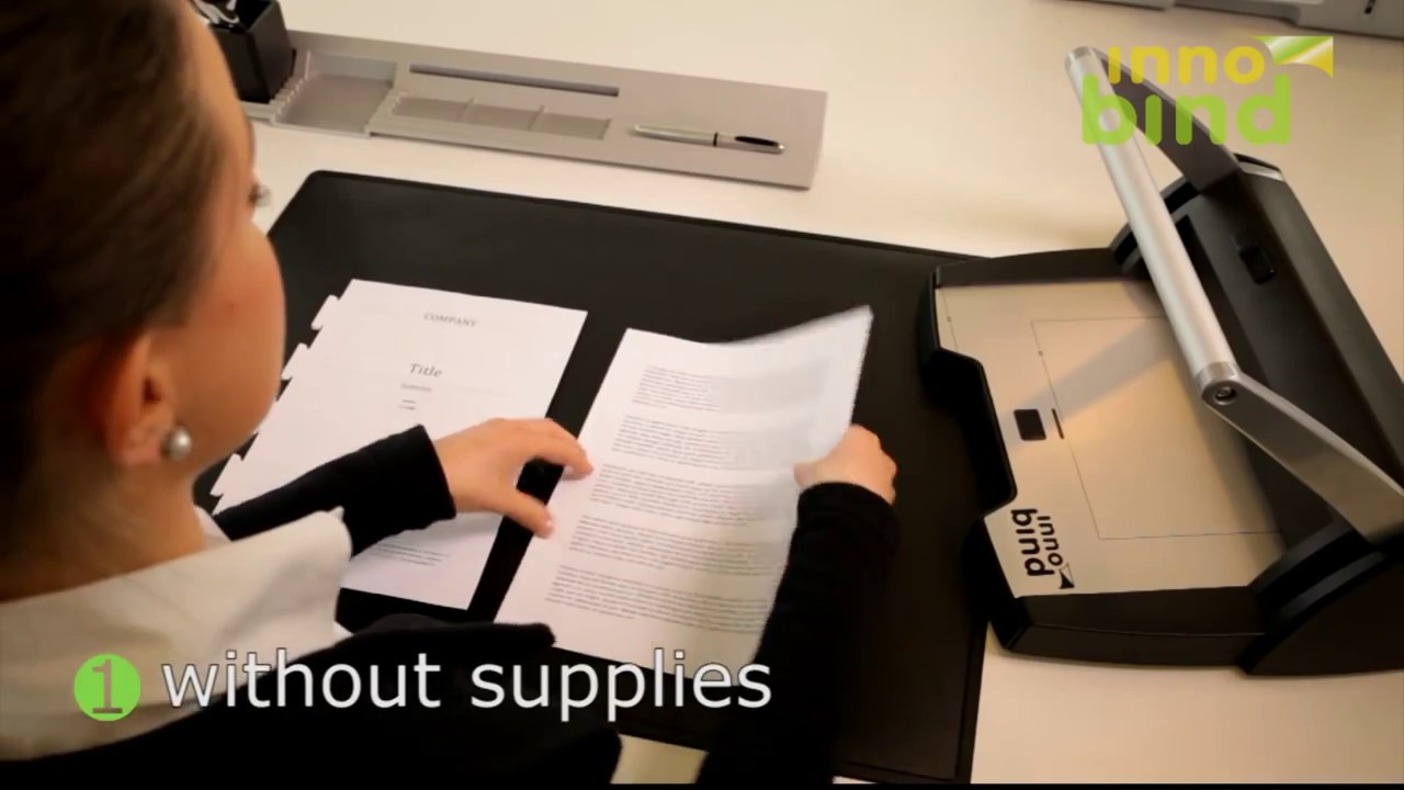 Innobind - the new green way of binding - YouTube