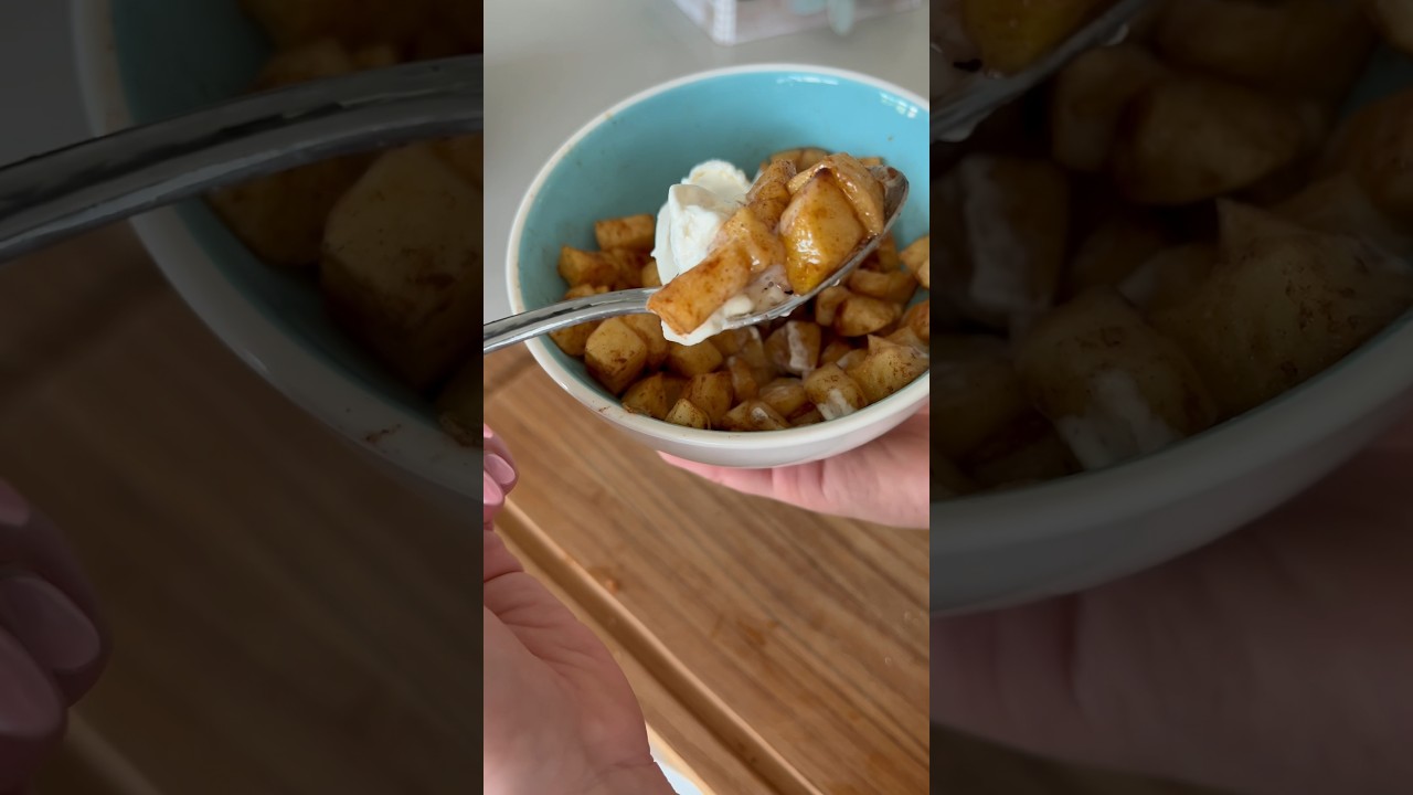 Яблоки, приготовленные во фритюрнице, на вкус как начинка для яблочного пирога 😋