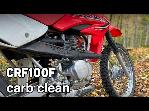 Cleaning the Carburetor on a Honda CRF100F Dirt Bike