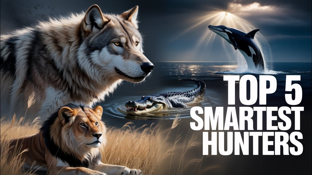 Top 5 Smartest Hunting Animals 🐺 | Genius Survival Strategies Explained
