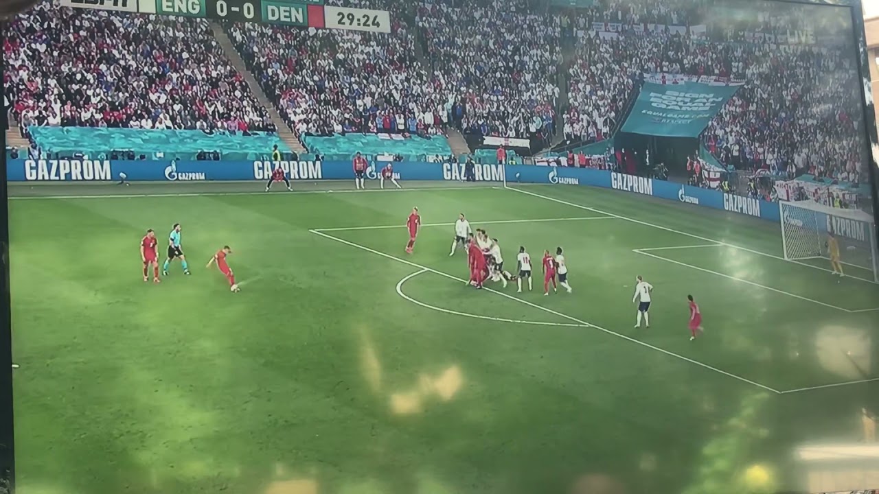 Denmark FREE KICK Goal vs England Euro Semi-final 2021