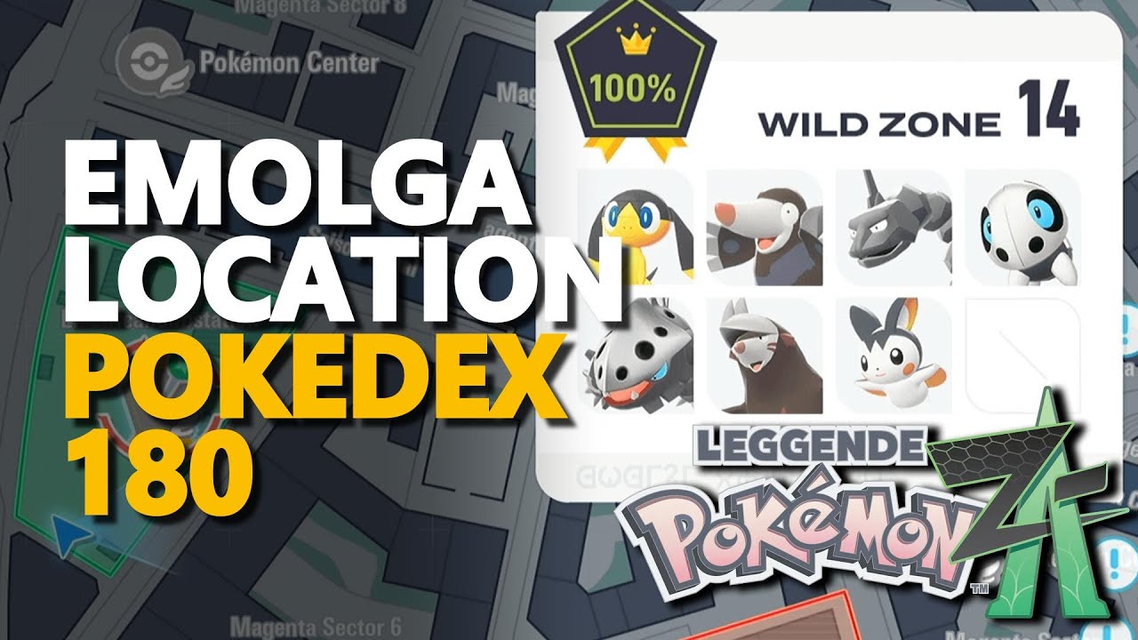 Emolga Location Pokemon Legends Z-A Pokedex 180
