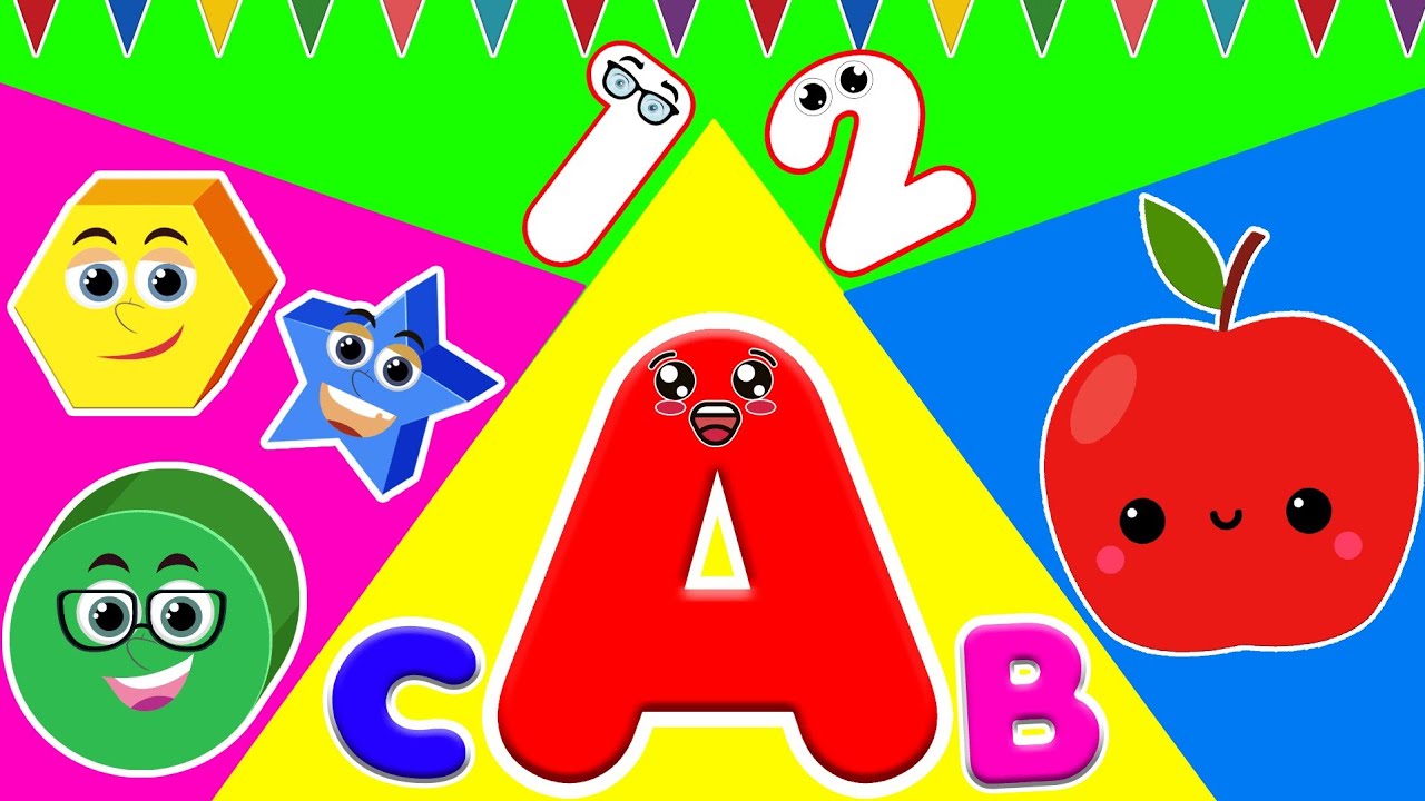 Learning ABCs, 123s and Shapes | Fun Educational Activities for Kids ...