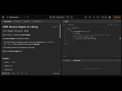 Leetcode 3498 || leetcode daily solution 20-09-2026 || C++ solution || No audio
