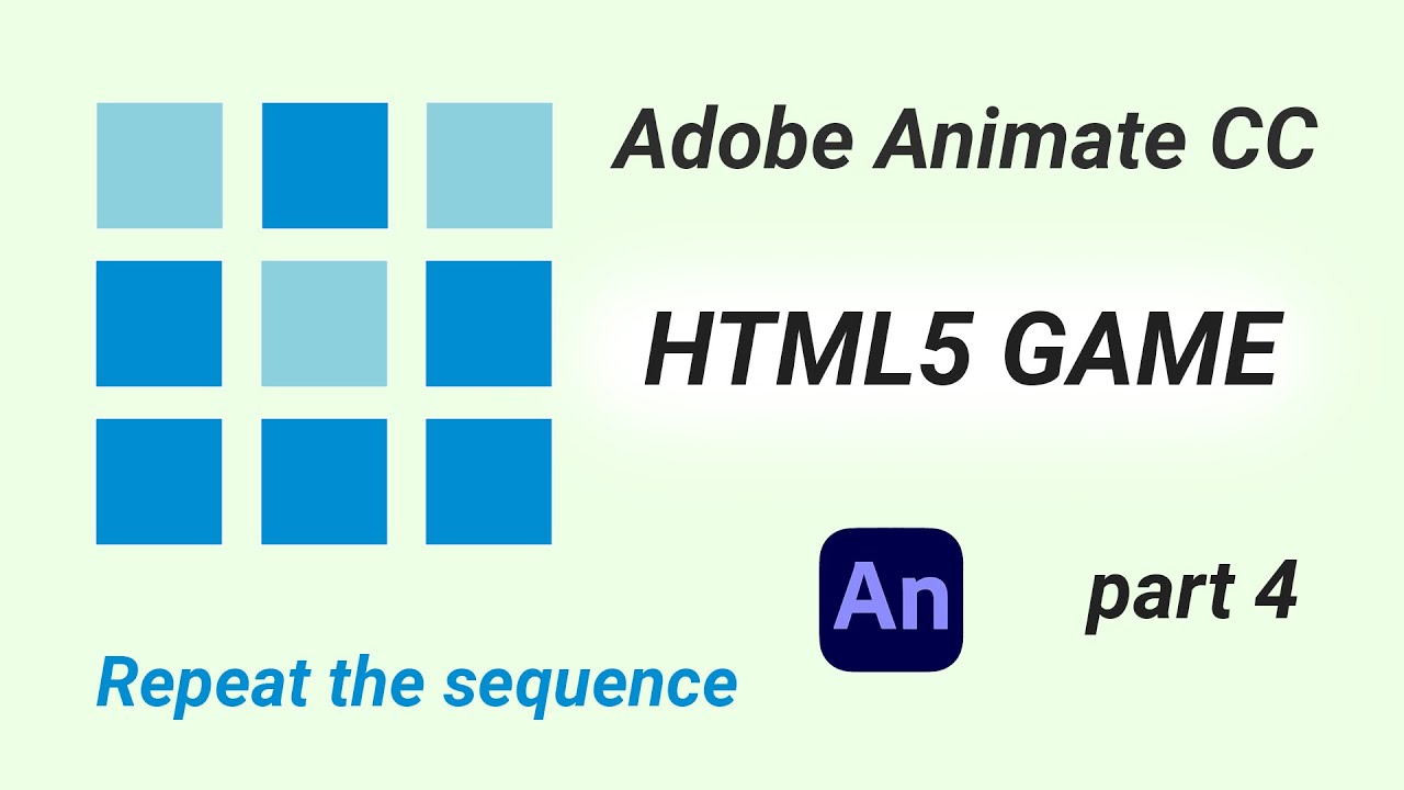 Adobe Animate CC - HTML5 - Memory Game - Part 4 - YouTube