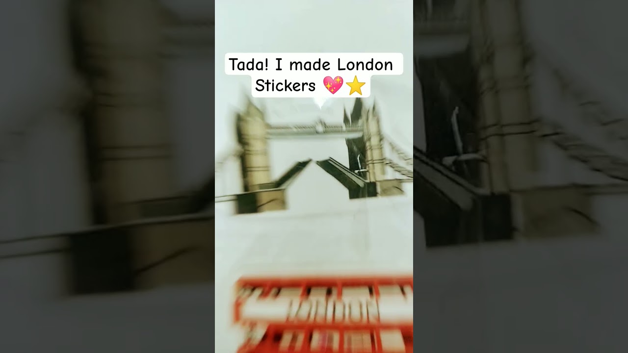 I made London Stickers ✨✨✨