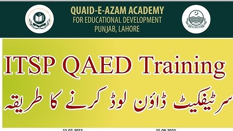 How to download ITSP certificate|ITSP certificate|qaed itsp certificate |certificate download