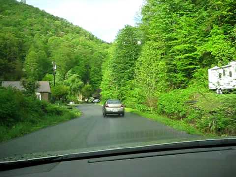 Time lapse drive through Grundy, Virginia. The camera fell toward the beginning... don't worry, the car was not upside down.
