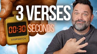 The 30-Second Gospel: How to Share Your Faith With Just 3 Verses