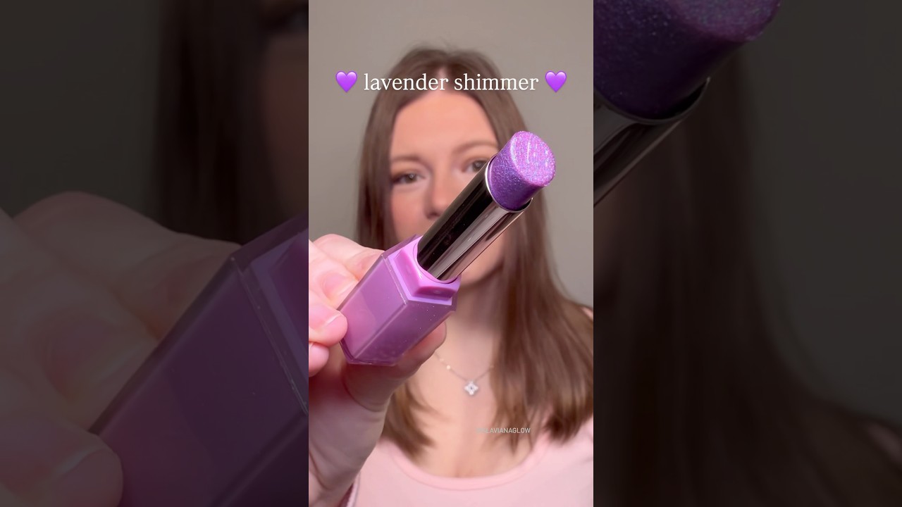 she is glowy, she is fenty 🥹✨fenty beauty Gloss Bomb Stix in Shimmering Icy Amethy$t 💜 