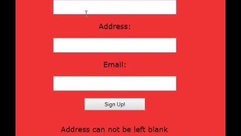 PHP form field validation check