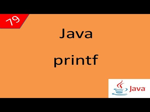 Java Course Lesson 79 printf