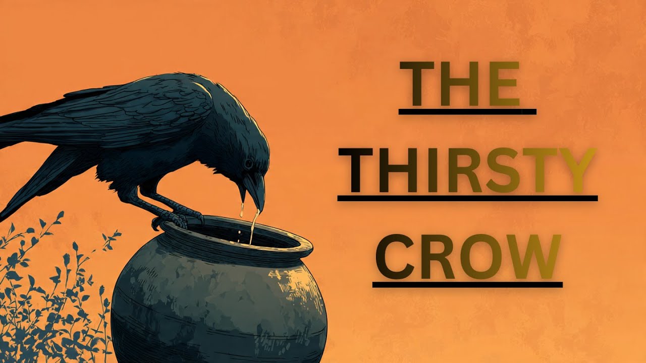 The Thirsty Crow | प्यासा कौआ 🐦|  Moral Story for Kids in Hindi| Classic Bedtime Tale| Never Give Up