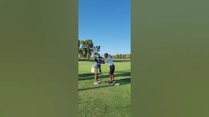 Maya with Albert Murdock on initial swing review