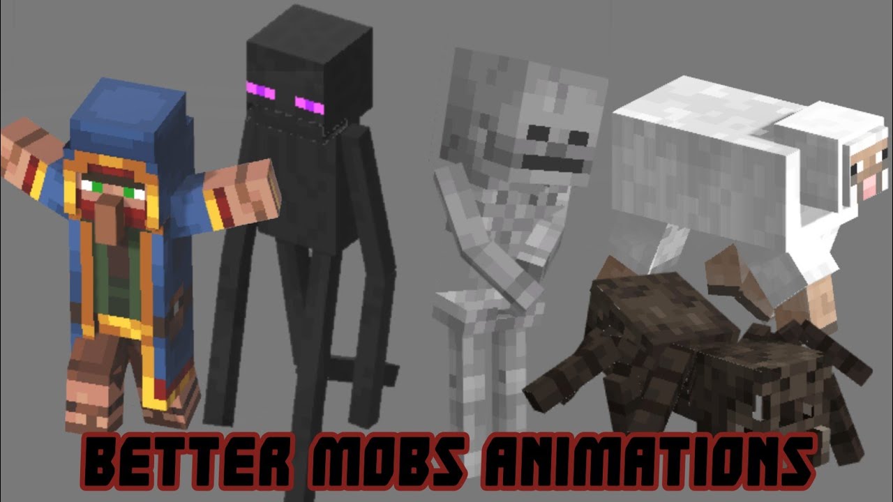Mobs Animation Plus Mod Animation Addon!? Better Mobs Animation Addon For Mcpe 1.18 - New ...