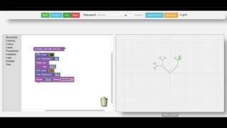 Explain binary tree and recursive by using of "Turtle Graphics"
