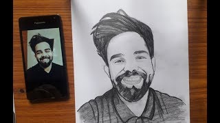 Sketch Of Youtuber The Rajat Code The Rajat Code Sandeep Nishad Art