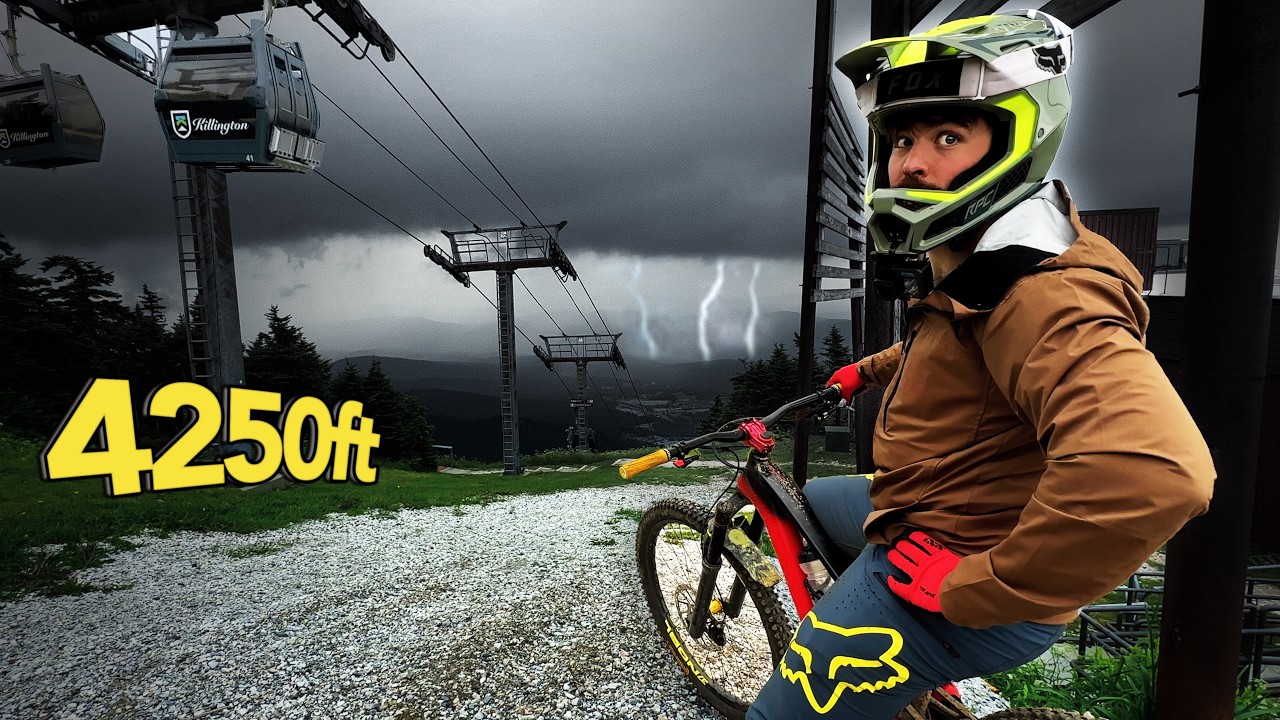 Caught On The Mountain During A Wild Thunderstorm ⛈️ | Killington Mountain Bike Park
