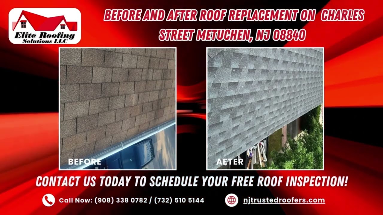 Another transformation by Elite Roofing Solutions on Charles Street, Metuchen, NJ 08840 ✅