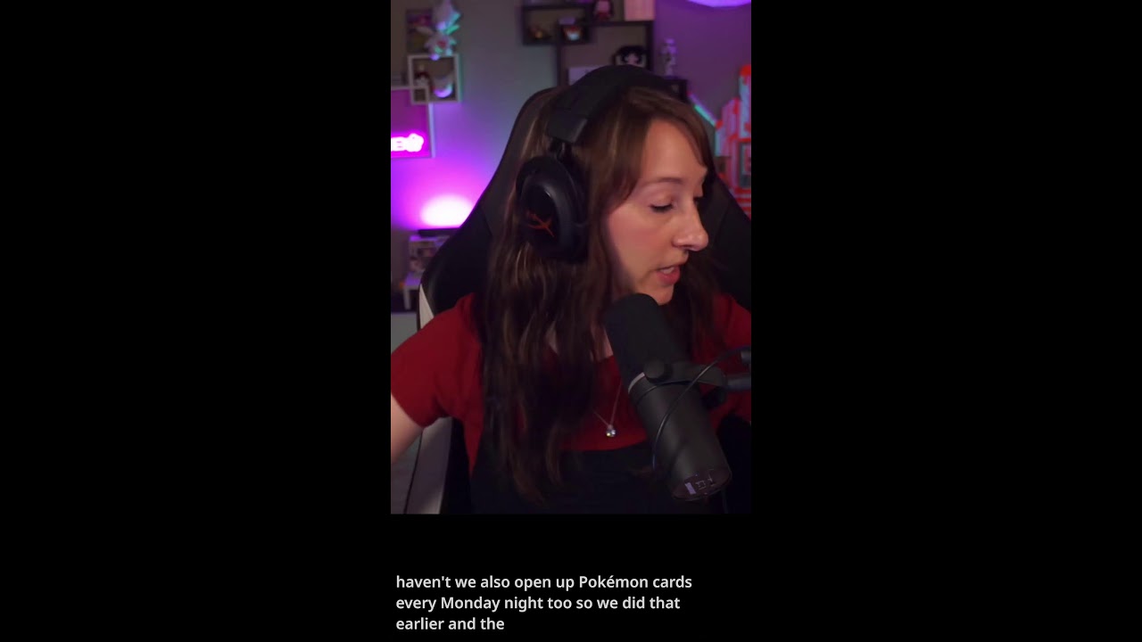 Hanging out opening pokemon cards and playing Destiny 2