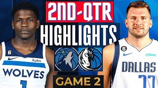 Minnesota Timberwolves vs. Dallas Mavericks - Game 2 Highlights 2nd-QTR | WCF | 2024 NBA Playoffs