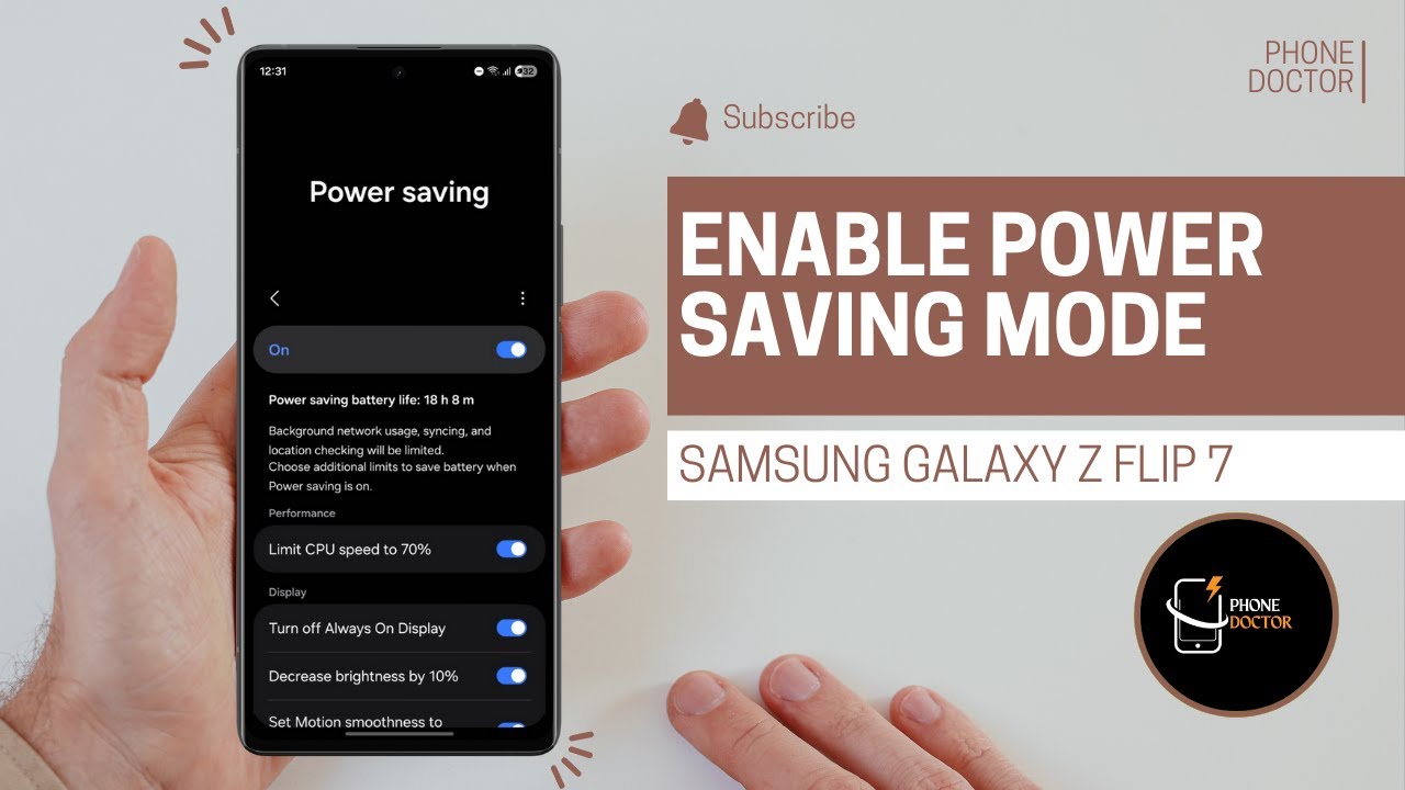 How to Enable Power Saving Mode on Samsung Galaxy Z Flip 7 – Save Battery Fast!