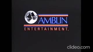 Amblin Entertaiment And Buena Vista Television 1989 1997 Logo