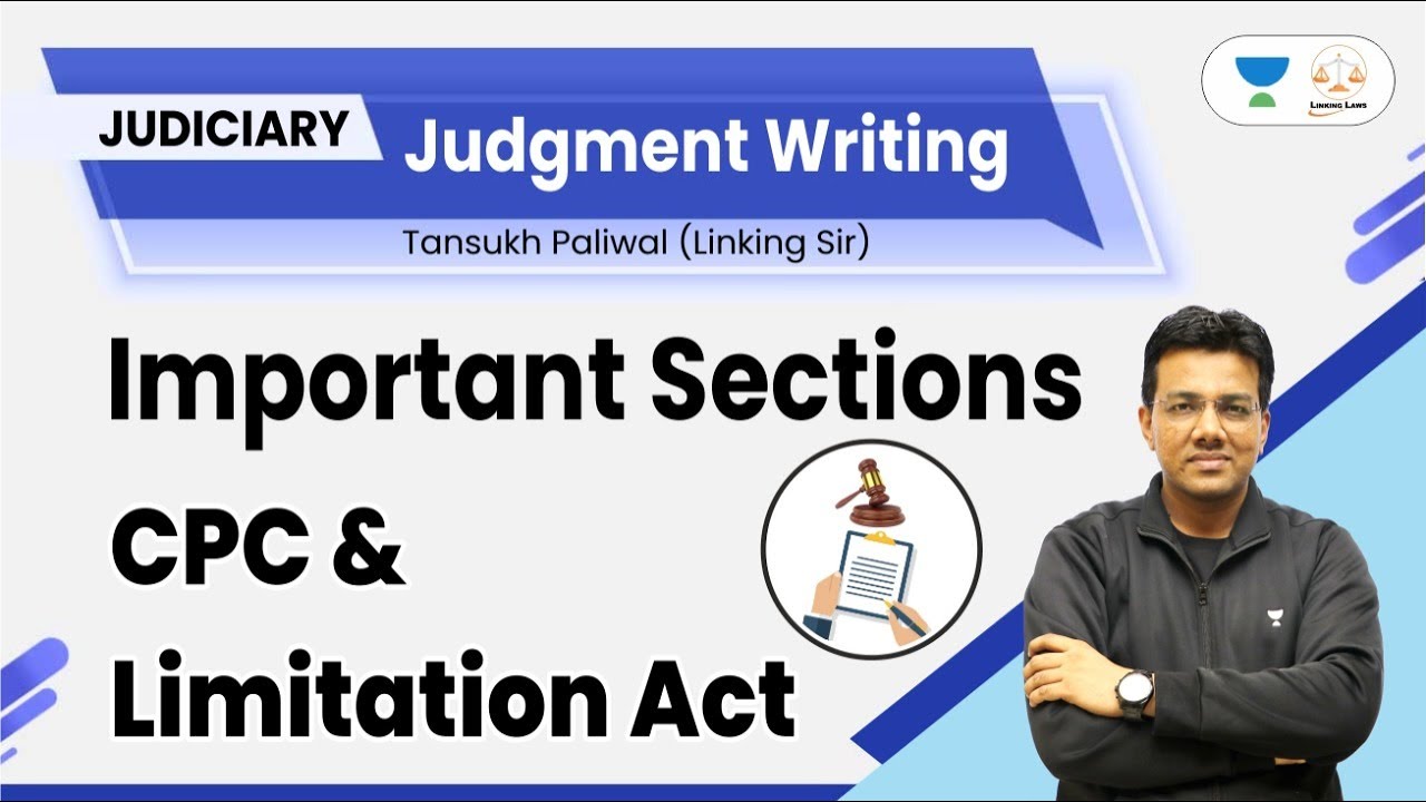 Judgment Writing : Civil (Important Sections) | Tansukh Paliwal | Linking Laws