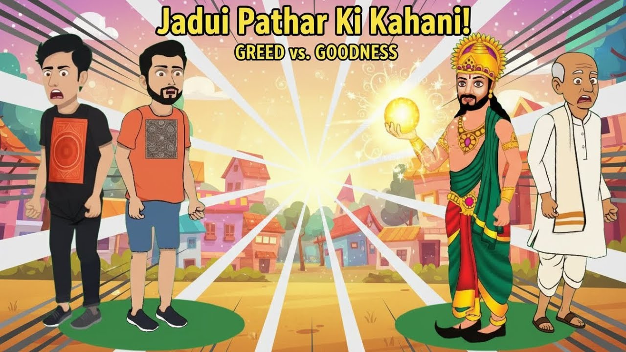 Jadui Pathar Aur Lallu Seth | Moral Cartoon Story | Hindi Urdu Kids Animation