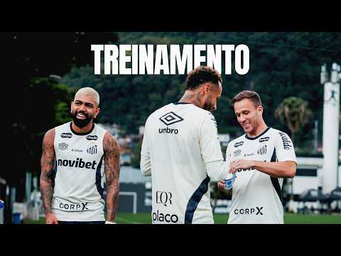SANTOS FC TREINA COM FOCO NO DUELO PELA COPA DO BRASIL