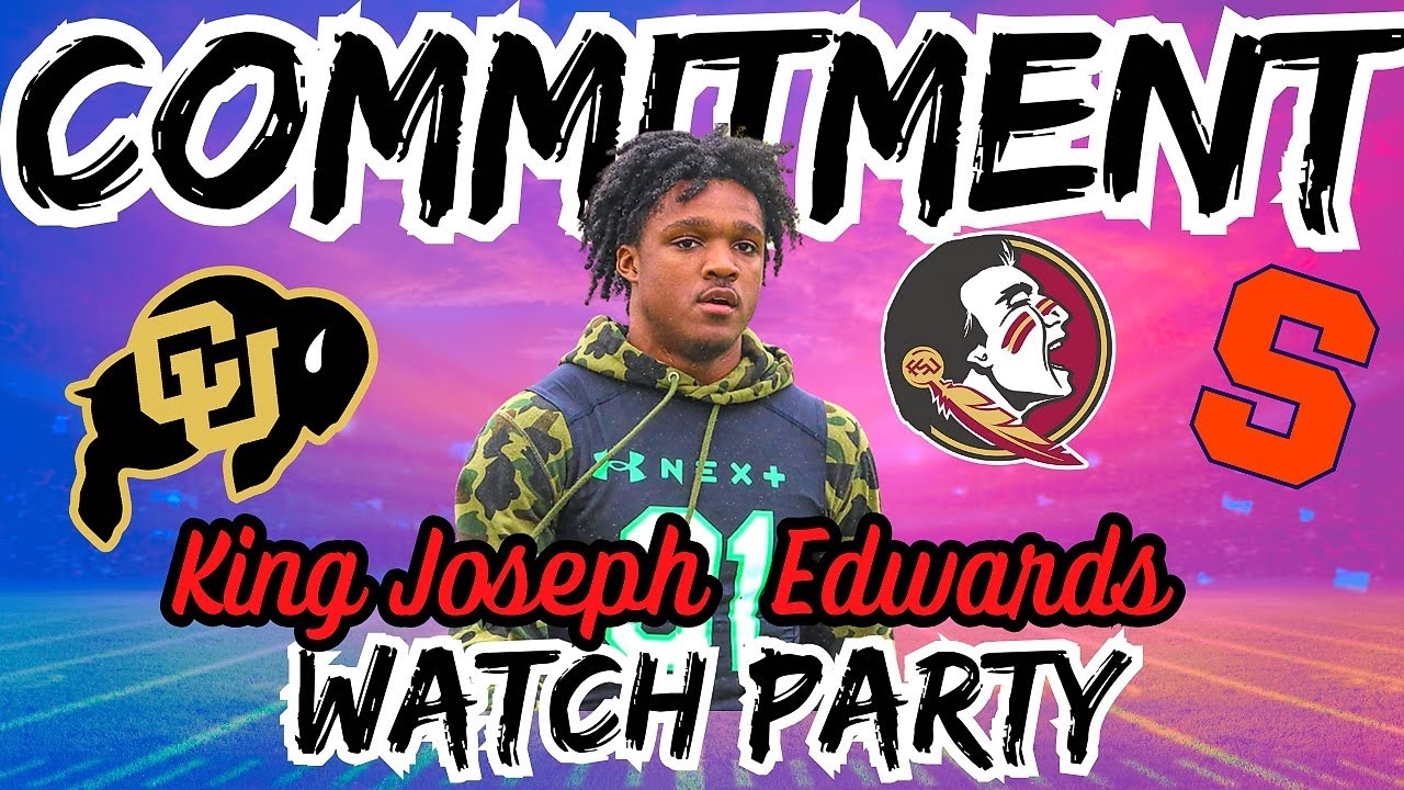 King Jospeh Edwards Commitment WATCH PARTY, Colorado Buffalo, FSU and Syracuse