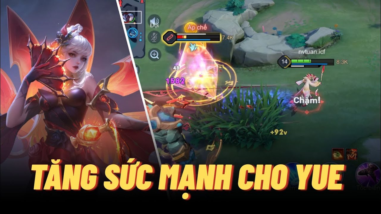 Yue tăng sức mạnh - Ulti hồi liên tục búng như tôm x2 độ cơ động | Liên quân mobile