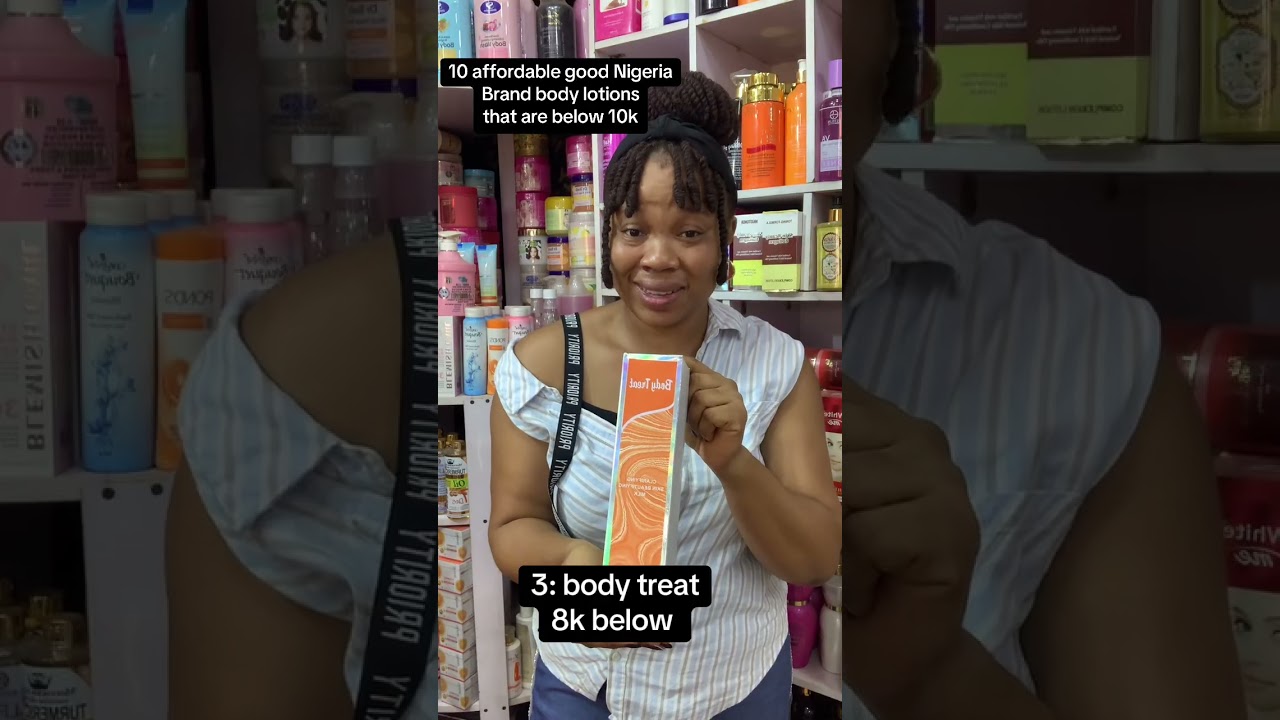 10 Nigerian brands body lotions that are affordable and effective. 