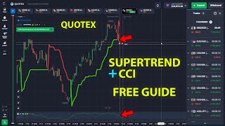 Quotex Beginners Guide Free Trading Using Supertrend and CCI