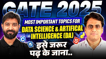 Most important topics for Data science & Artificial Intelligence (DA) || GeeksforGeeks
