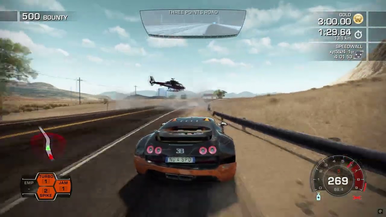 FASTEST Bugatti Run (No Brakes!) | NFS Hot Pursuit.
