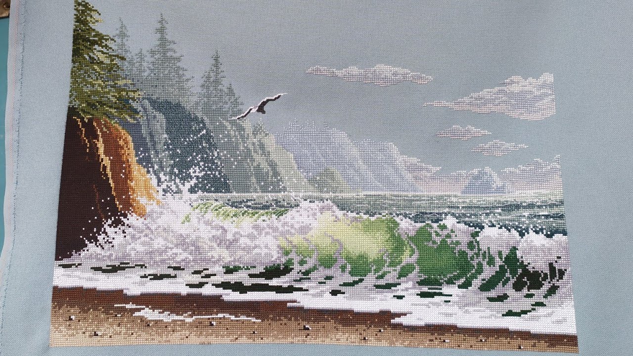 Залив гумбольдта вышивка схема