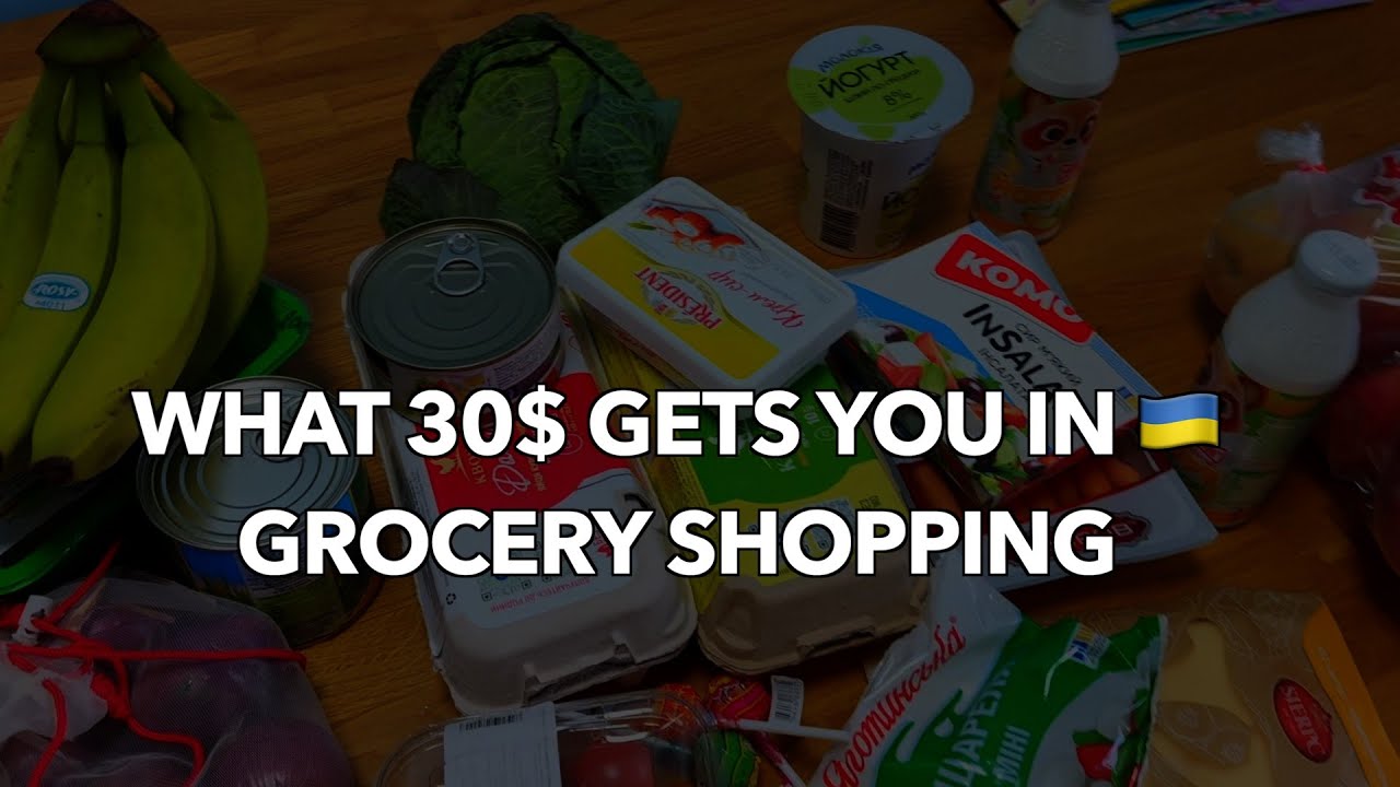 What 30$ gets you in Ukraine | Grocery shopping | Grocery tour